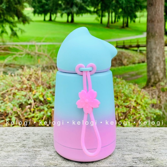 💫LAST💫Ombre Kitty Blue & Pink Insulated Tumbler - Picture 2 of 7